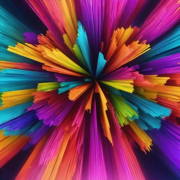 3D abstrakter Hintergrund farbenfroher Ultra HD 4K