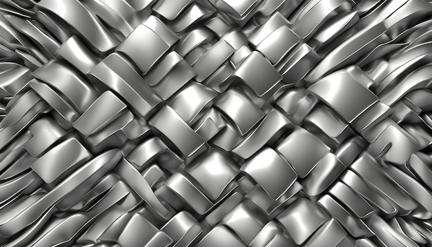 3D-Aluminium-Abstrakt-Silber-Metall-Hintergrund
