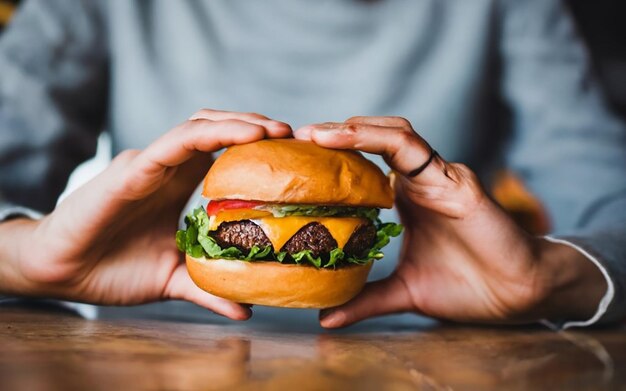 3D-Ansicht eines köstlich aussehenden Burgers