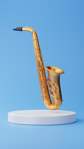 3D-Ansicht eines Musikinstruments