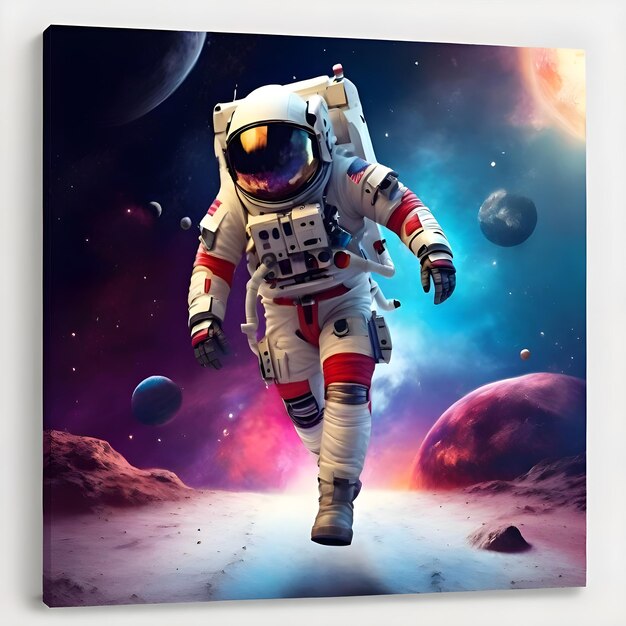 3d Astronauta no Espaço