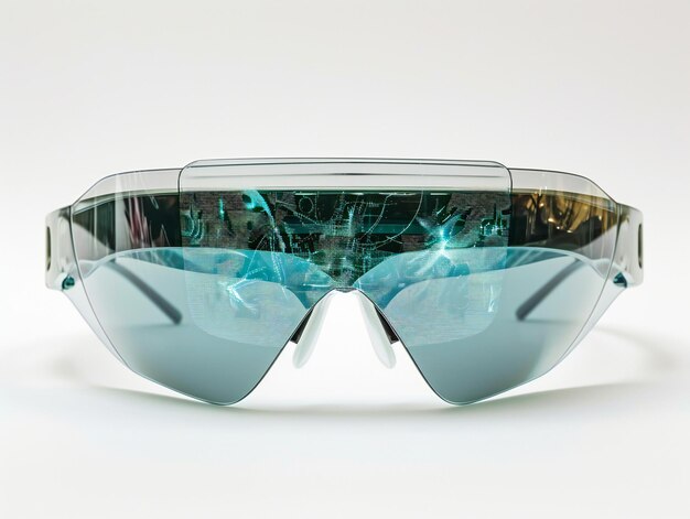 Foto 3d-augenbrille moderne sonnenbrille moderne dunkle sonnbrille blaue helle brille