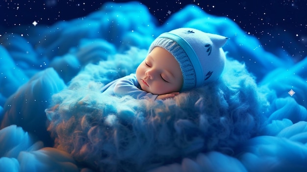 3D-Baby-Kerl, HD 8K-Hintergrundbild, Fotoarchiv