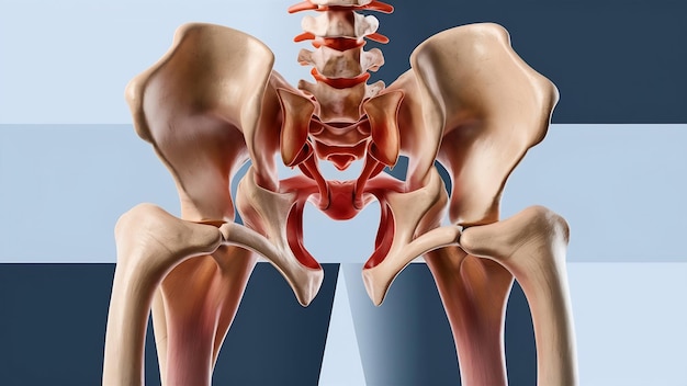 3D-Bild der Skelettheppe