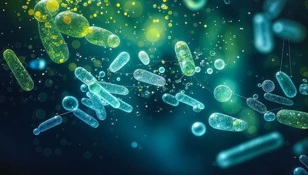 3D-Bild von Helicobacter pylori Bakterien