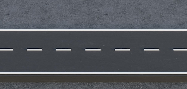 3D-Bild von leerer Straßenoberfläche