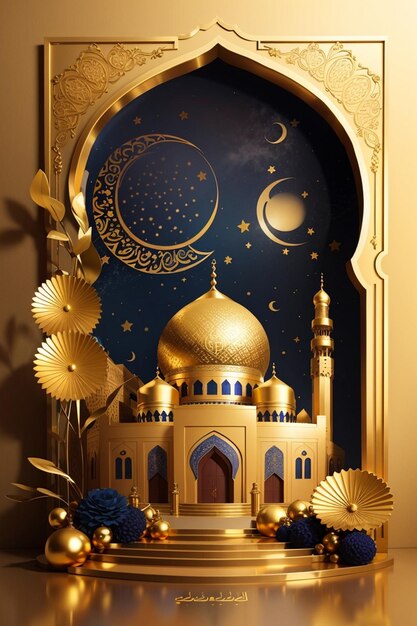 3D-Bilder der Moschee-Bühne