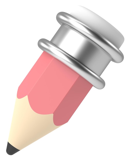 3D- Bleistift 3D-Illustration 3D-Rendering