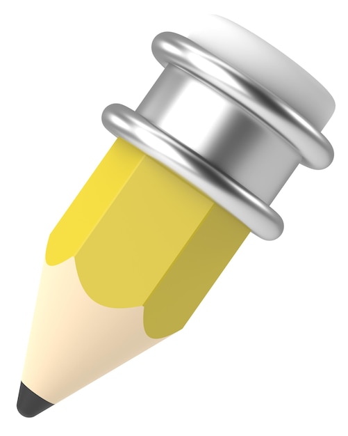 3D- Bleistift 3D-Illustration 3D-Rendering