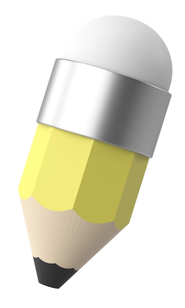 3D- Bleistift 3D-Illustration 3D-Rendering