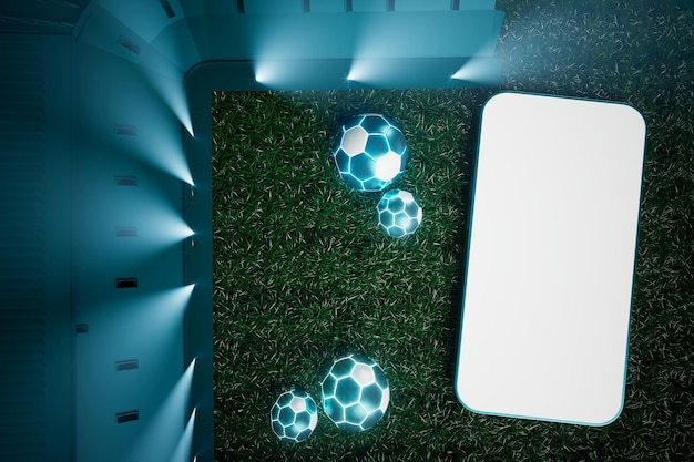 3d bolas de futebol objeto design de bola de esporte