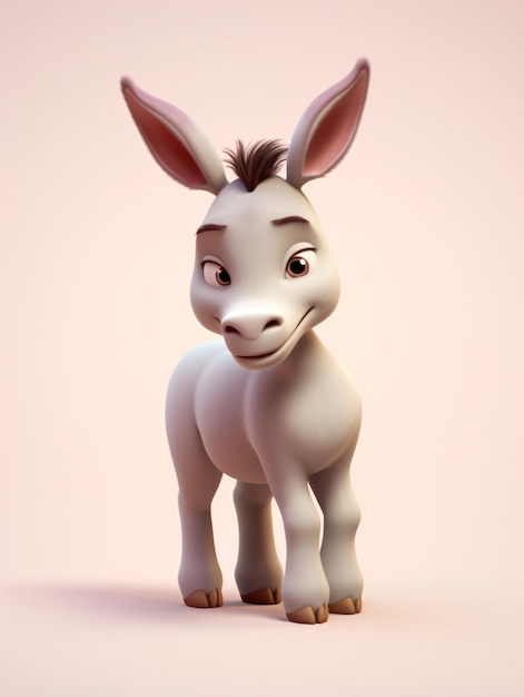 Foto 3d burro