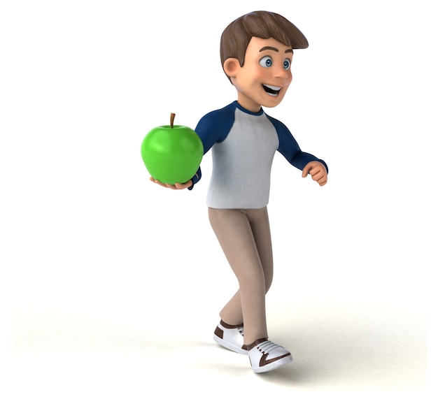 3D-Cartoon-Charakter Spaß Teenager