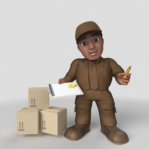 3D Cartoon Delivery Treiber