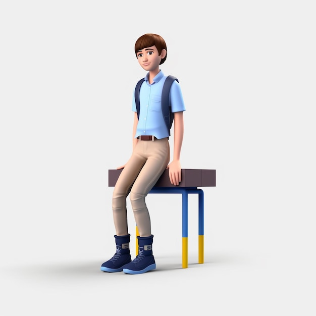 3D-Cartoon-Figur