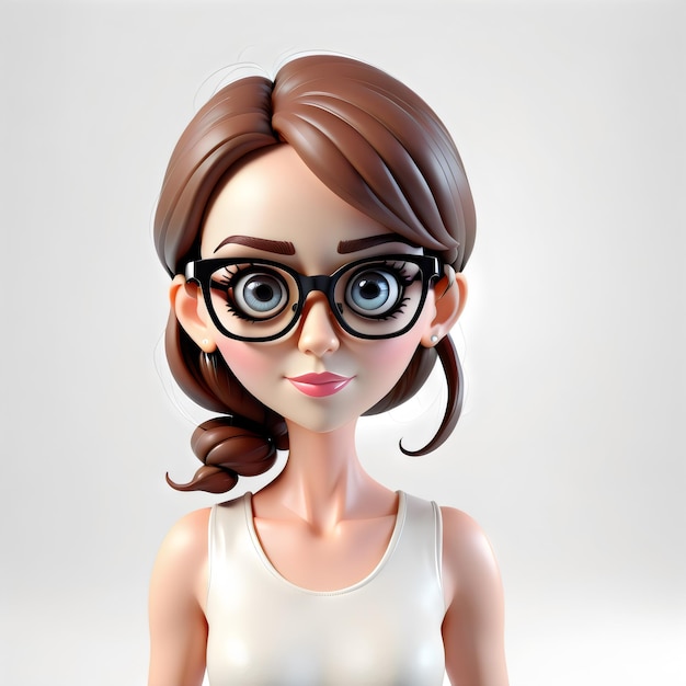 3D-Cartoon-Frau