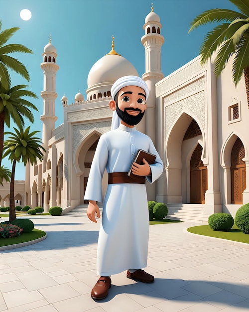 3D-Cartoon-Muslim-Mann