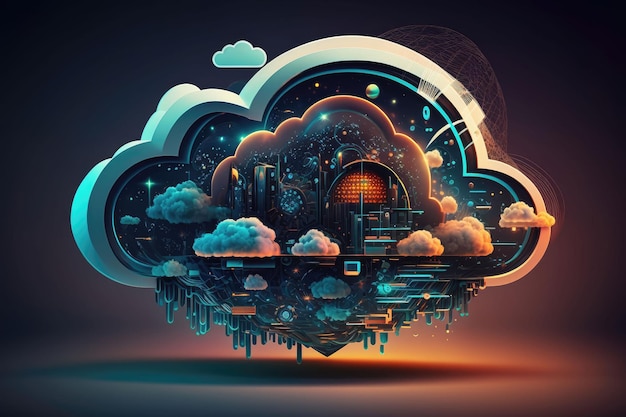 3D-Cloud-Big-Data-Cloud-Modell-KI-Generierung