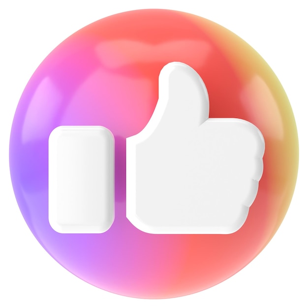 3D como icono ilustración 3D