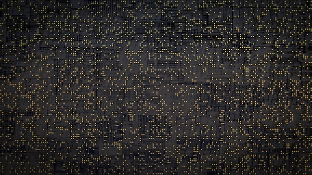 3D-CPU-Prozessor-Chip-Hintergrund Technologische abstrakte Darstellung von Mikroschaltung und Mikrochip