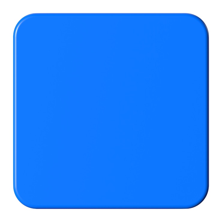 Foto 3d crachá azul png clipart quadrado fundo transparente