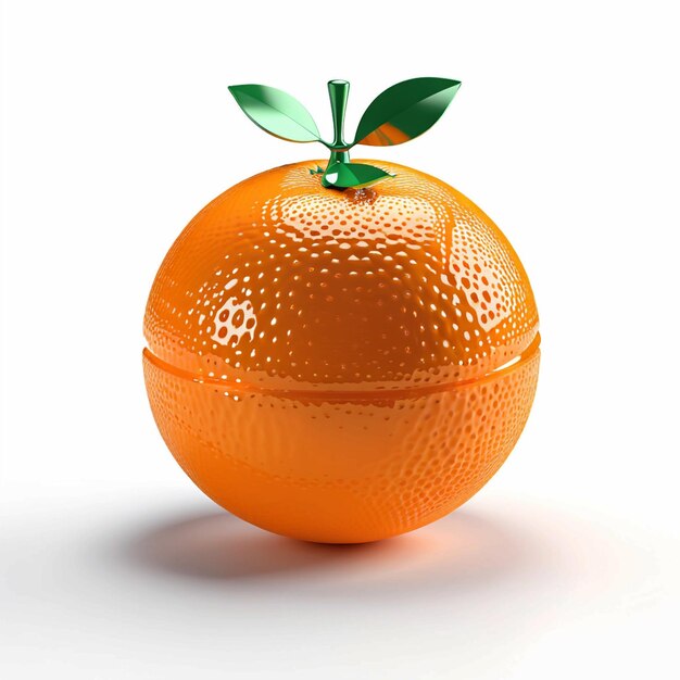 Foto 3d crear una naranja más realista