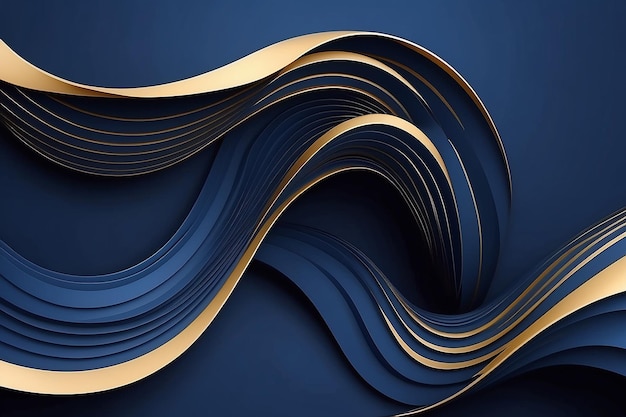 3D curva de onda moderna apresentação abstrata de fundo