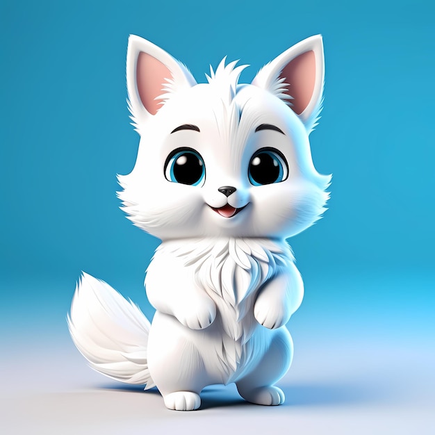 3D-Cute Animals Cartoon 3D-Charaktere Cartoon Tiere Illustration Tiere für Kinder