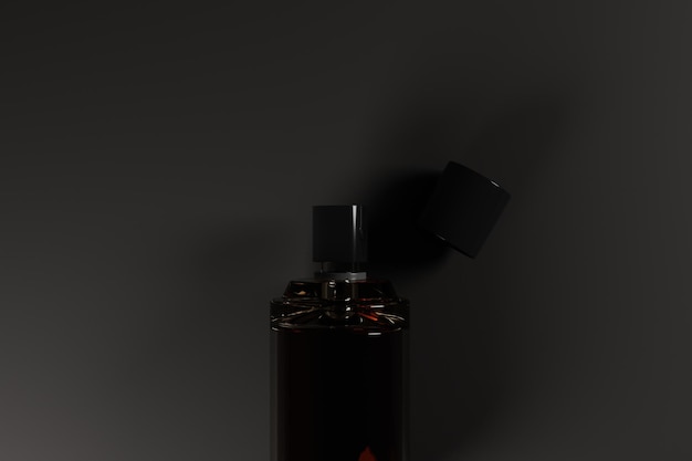 3D-Darstellung der luxuriösen Parfümflasche