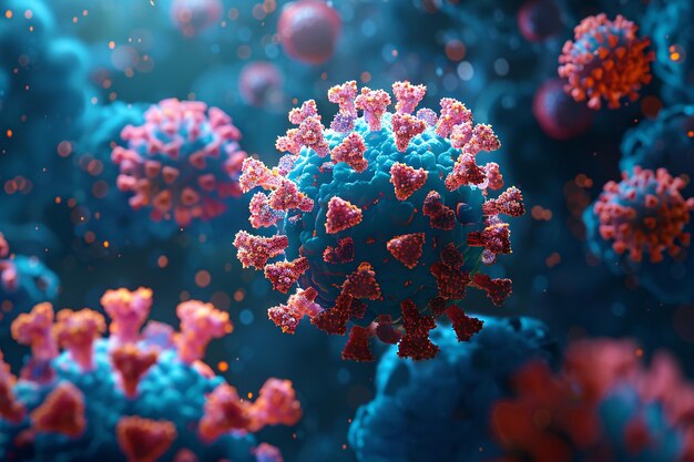 3D-Darstellung des Adenoassociierten Virus AAV
