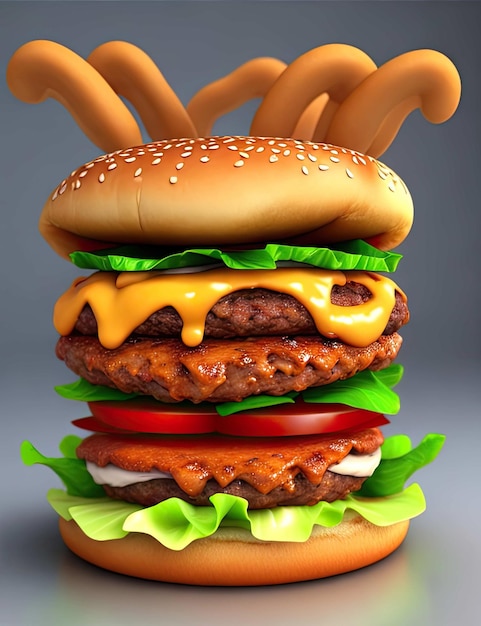 3D-Darstellung des Burgerschmelzens