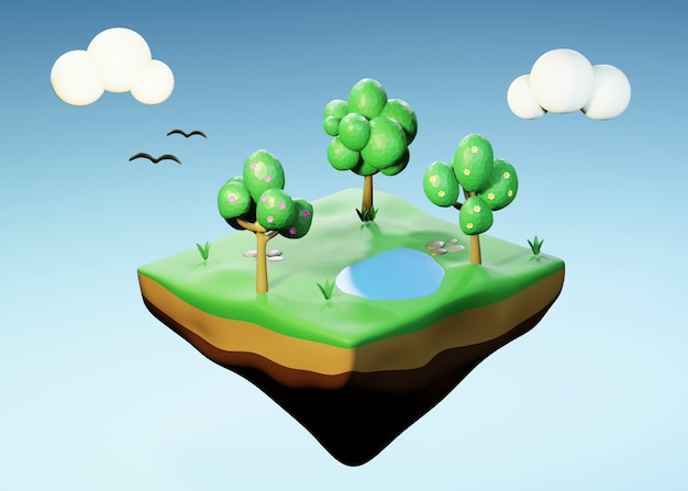 3D-Darstellung des Ökosystems