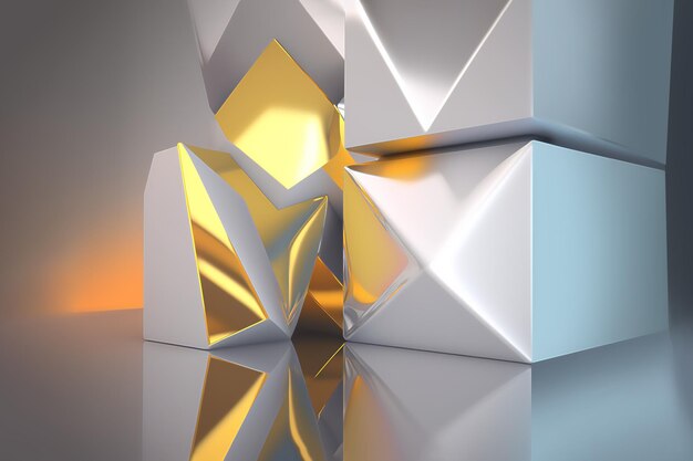 3D-Darstellung eines abstrakten Hintergrunds