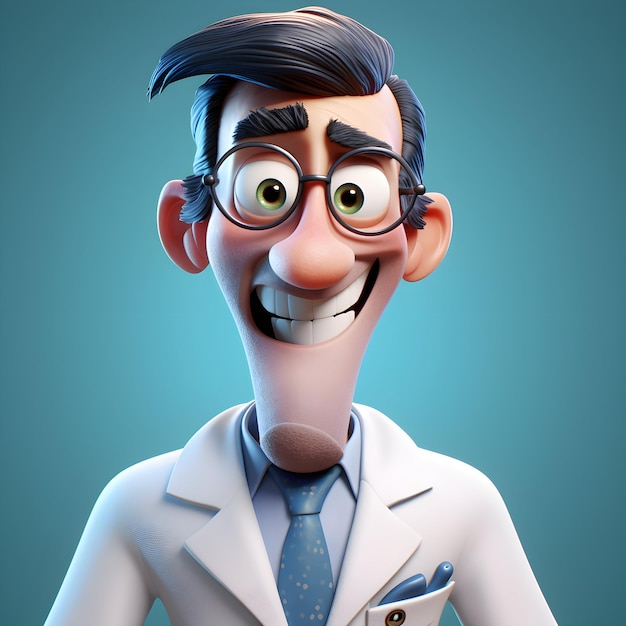 3D-Darstellung eines Arztes