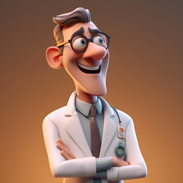 3D-Darstellung eines Arztes