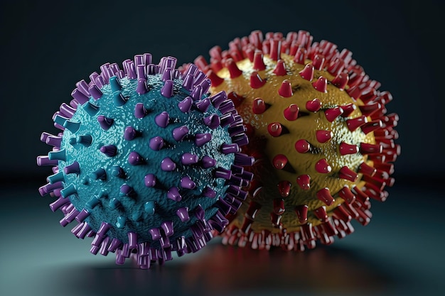 3D-Darstellung eines Virus