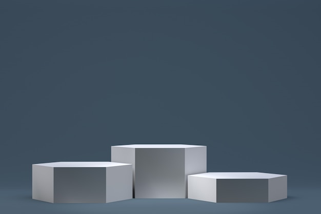 Foto 3d-darstellung, minimaler abstrakter hintergrund des podiums für kosmetische produktpräsentation, abstrakte geometrische form