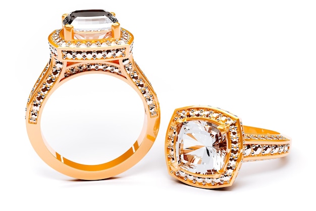 3D-Diamant-Ringschmuck