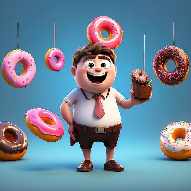 3D-Donut-Figur