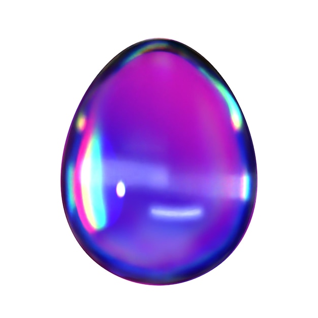 3D-Ei-isolierte Symbol-Illustrationsdarstellung