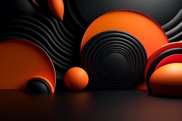 3D-Element abstrakter Minimalismus kreativer Hintergrund