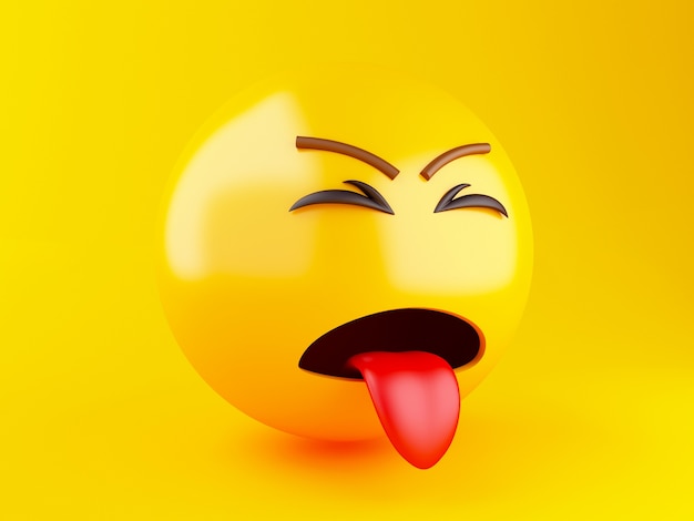 3d Emoji-Ikonen mit Gesichtsausdrücken.