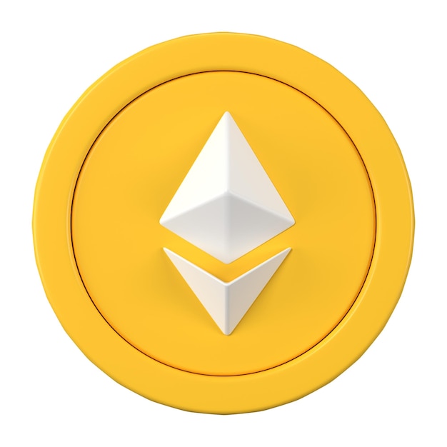 3D-Ethereum png ETH Blockchain Kryptowährungs-Symbol Open-Source-Finanz