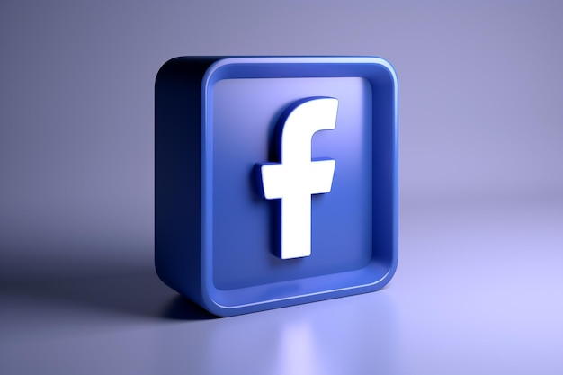 3D-Facebook-Symbol Facebook-Logo PNG Social Media 3D-Symbol
