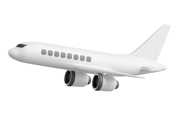 3D-Flugzeug-Illustration auf Reisen