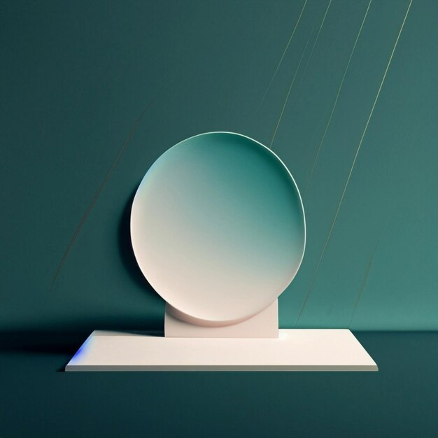 3D-Formen rendern geometrischen Hintergrund Podium 3D-Zylinder minimalistisches abstraktes Design