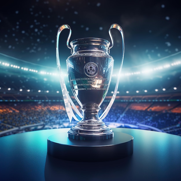 3D-Foto der UEFA-Champions-Liga-Pokal