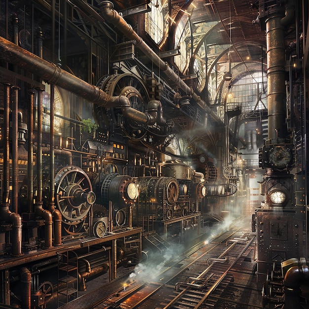 3D-Foto eines großen Metallteils der Maschine