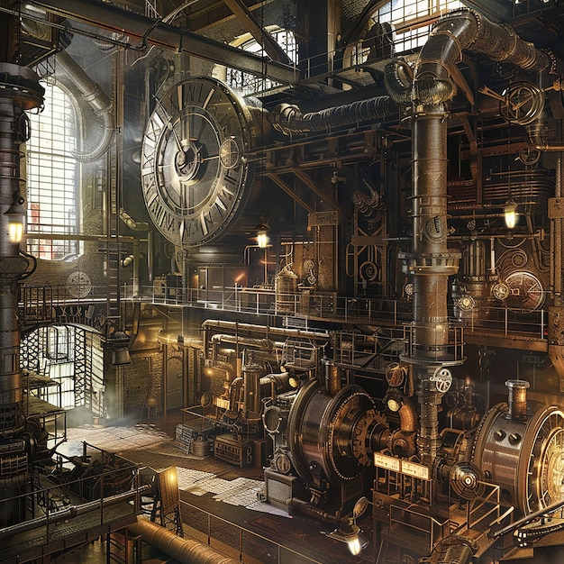 3D-Foto eines großen Metallteils der Maschine