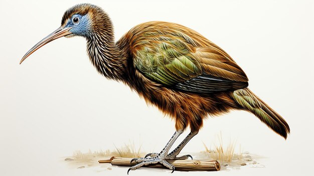 3D-Foto eines Kiwi-Vogels